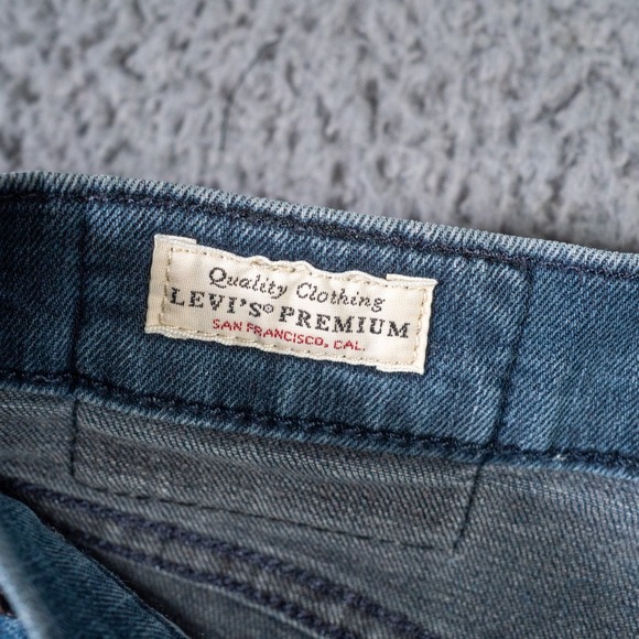 Levis Jeans Mens 29x32 Blue 511 Slim Fit Premium Big E Stretch Dark Wash - Picture 3 of 13